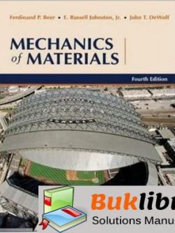 Solutions Manual of Mechanics of Materials by Beer & Johnston 4th edition