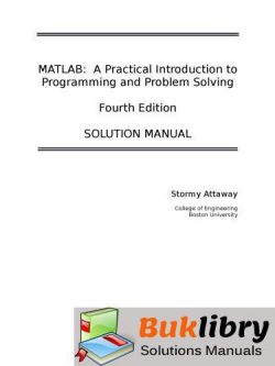 Matlab: a Practical Introduction to Programming and Problem Solving by Attaway