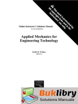 Applied Mechanics for Engineering Technology by Walker
