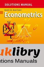 Econometrics by Baltagi