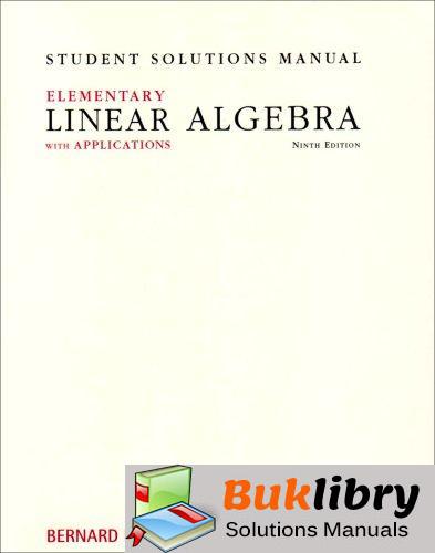Elementary Linear Algebra with Applications by Kolman