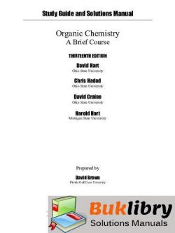 Organic Chemistry: A Brief Course by Hart & Craine