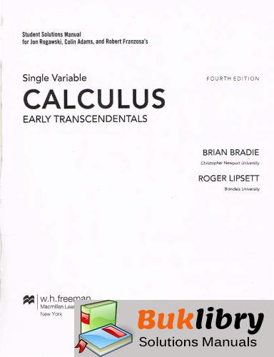 Calculus Early Transcendentals by Rogawski & Adams